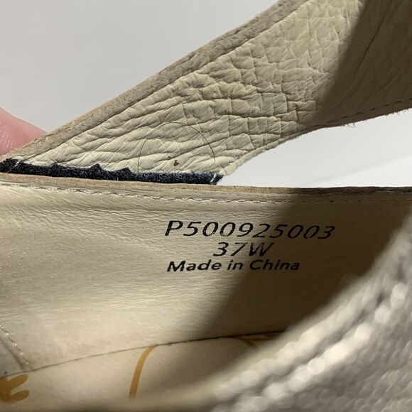 Fly London Yasi Metallic Bronze Leather Platform Wedge Shoes - EUR 37 W - Picture 13 of 16